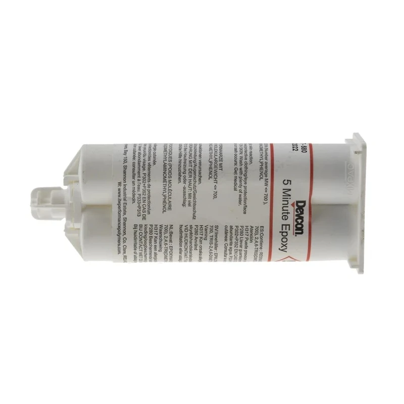 ITW Devcon 5 Minute Epoxy Transparent Adhesive 50 ml Paste, 6 min Set Time 14270