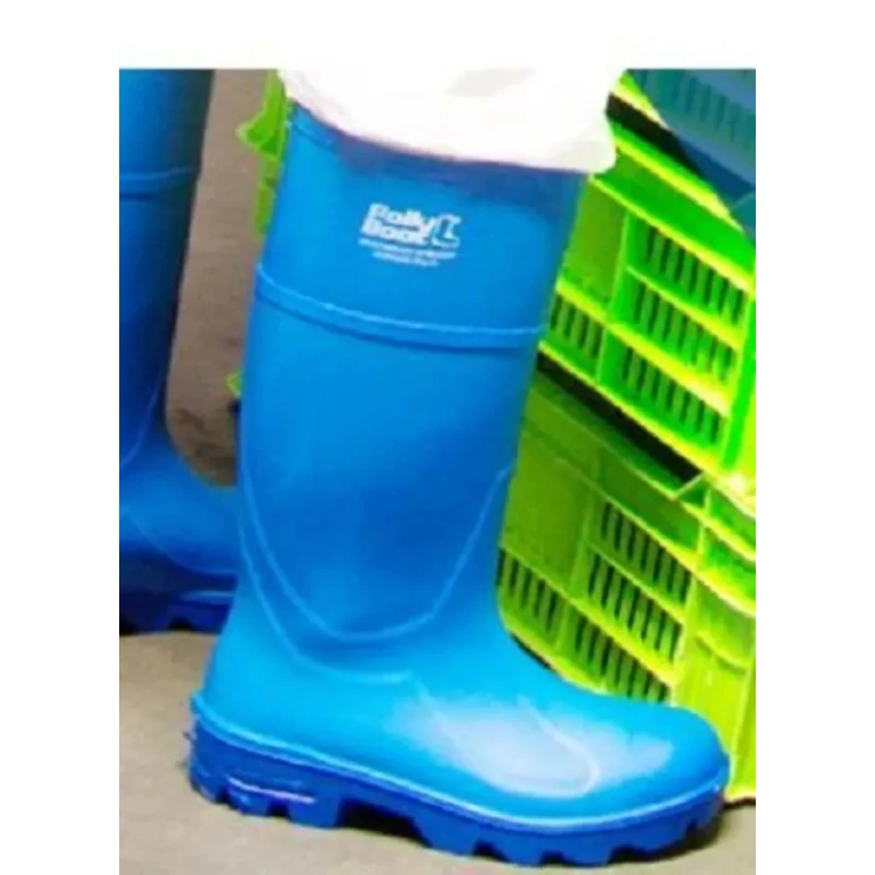 Pollyboot Steel Toe Capped Unisex Safety Boots Size UK 8 EU 42 Slip Resistant PO-42