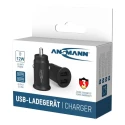 Ansmann Car Charger USB 12V-24V DC Input, 5V DC Output 2.4A, 30W Power, CE Certified 1000-0030-520