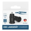 Ansmann Car Charger USB 12V-24V DC Input, 5V DC Output 2.4A, 30W Power, CE Certified 1000-0030-520