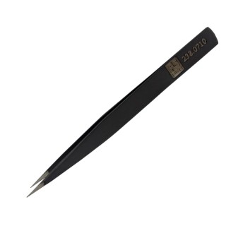 RS PRO 130mm Low Carbon Austenitic Steel Fine ESD Safe Tweezer 238-0710