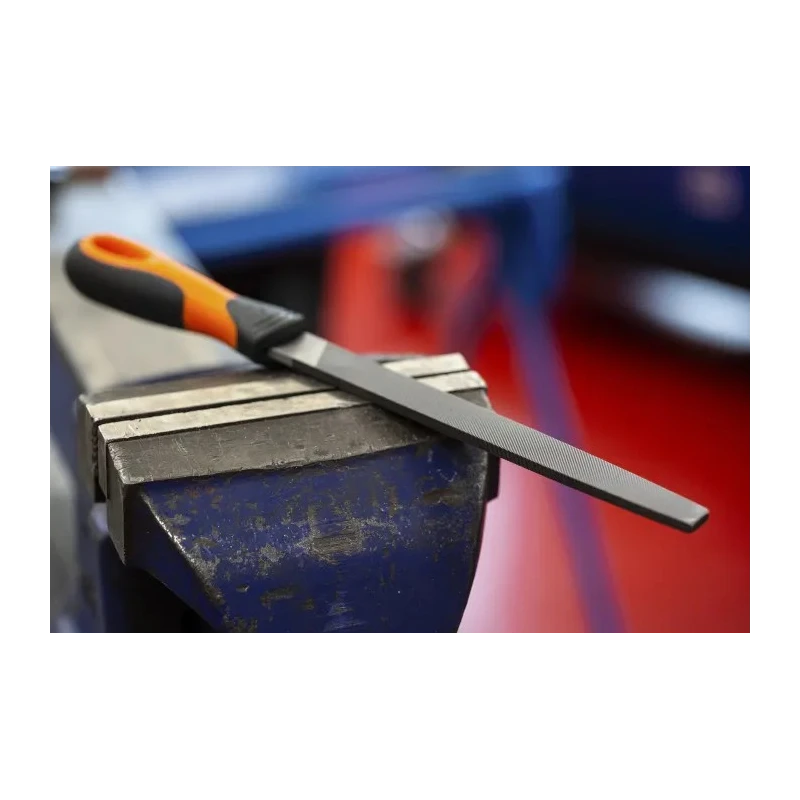 Bahco Engineers Flat File 200 mm Length, 5 mm Thickness, Second Cut, Flat Handle Included 1-110-08-2-2