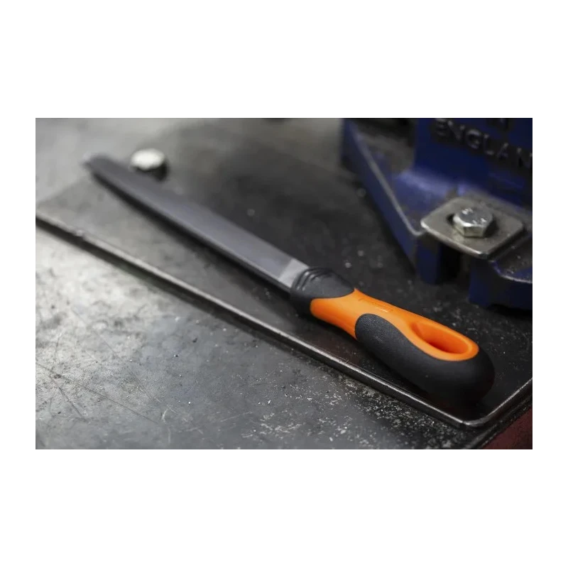 Bahco Engineers Flat File 200 mm Length, 5 mm Thickness, Second Cut, Flat Handle Included 1-110-08-2-2