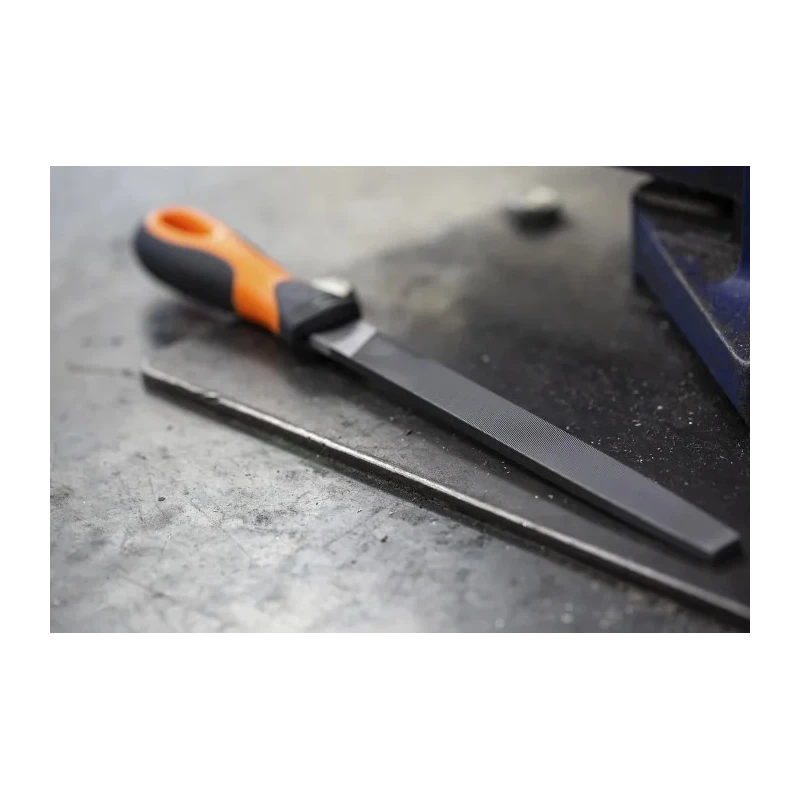 Bahco Engineers Flat File 200 mm Length, 5 mm Thickness, Second Cut, Flat Handle Included 1-110-08-2-2