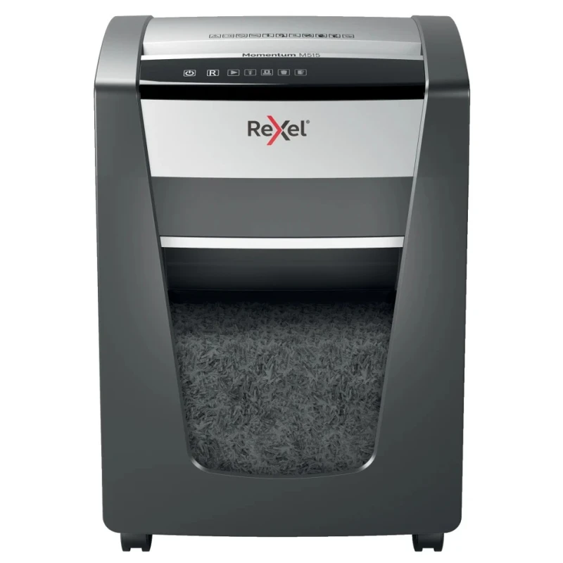 Rexel Momentum M515 30 L Micro Paper Shredder 230V Euro Plug 15 Sheet Capacity 2x15 mm Cut Size 2104577EU