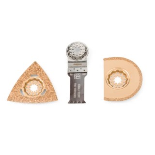 FEIN 3-Piece Oscillating Blade Set Multitool Accessory for use with Multitools with Starlock Mounting 35222967070