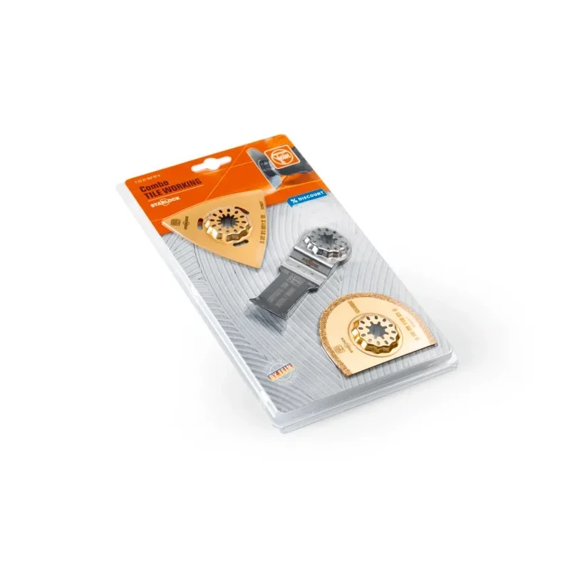 FEIN 3-Piece Oscillating Blade Set Multitool Accessory for use with Multitools with Starlock Mounting 35222967070