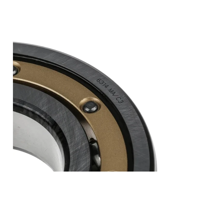 SKF Single Row Deep Groove Ball Bearing 70 mm ID, 150 mm OD, 35 mm Width, Machined Metal Cage, Steel Balls, Model 6314 MA/C3