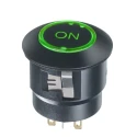 APEM FD Series Illuminated Push Button Switch Panel Mount SPST Red, Green LED IP67 FDAP1D1282F1F