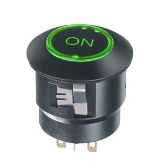 APEM FD Series Illuminated Push Button Switch Panel Mount SPST Red, Green LED IP67 FDAP1D1282F1F