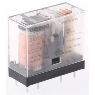 Omron PCB Power Relay 24V DC Coil 5A Switching Current SPDT G2RK-1 DC24