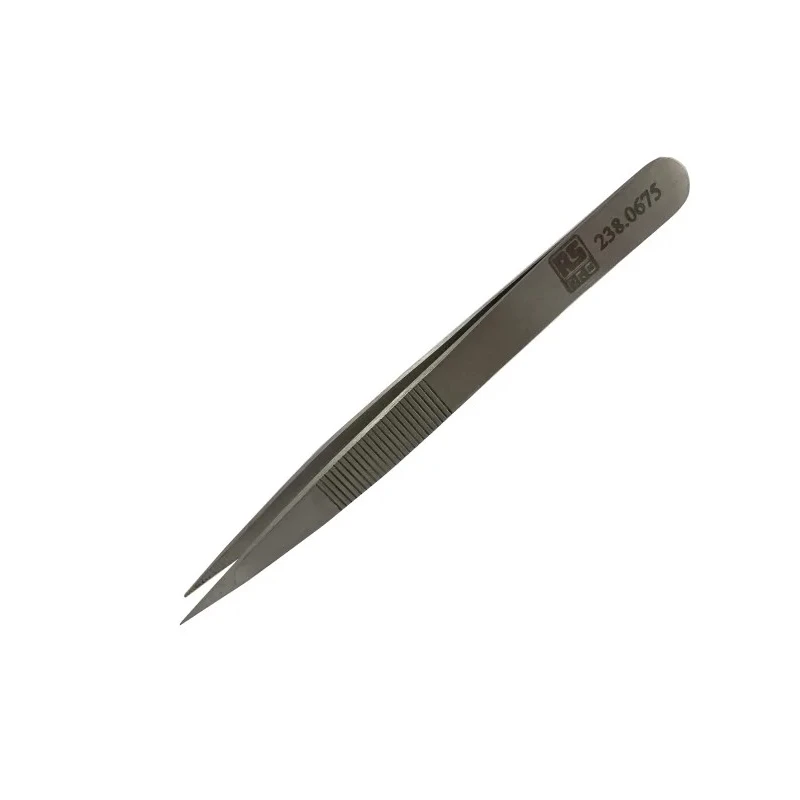 RS PRO 120mm Low Carbon Austenitic Steel Strong Tweezer 238-0675