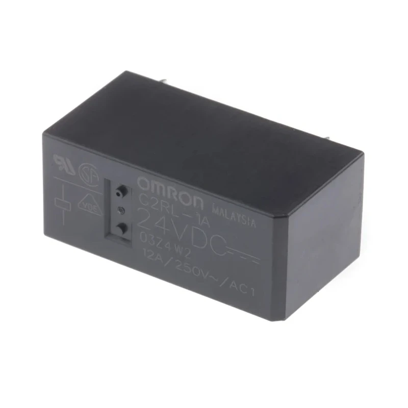 Omron Power Relay PCB Mount SPST Silver Alloy Contact 24V DC Coil 10A Switching Current G2RL-1A DC24