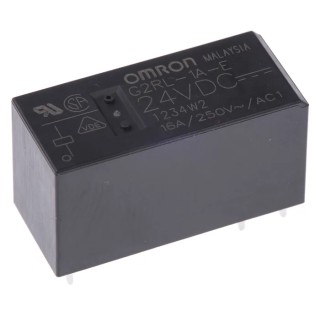 Omron PCB Power Relay 24V DC Coil 16A Switching Current SPST G2RL-1A-E DC24