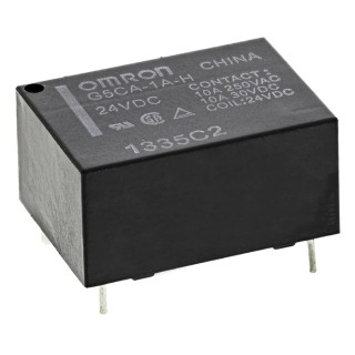Omron PCB Power Relay 24V DC Coil 10A Switching Current SPST G5CA-1A-H DC24