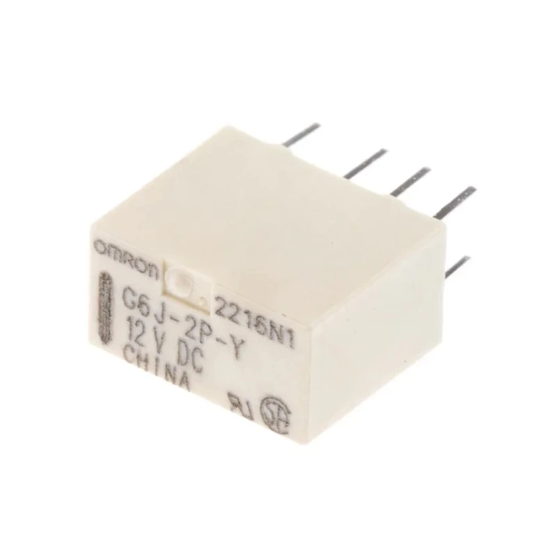 Omron PCB Signal Relay 12V DC Coil 1A Switching Current DPDT G6J-2P-Y DC12