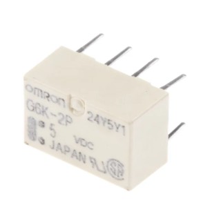 Omron PCB Signal Relay 5V DC Coil 1A Switching Current DPDT G6K-2P 5DC