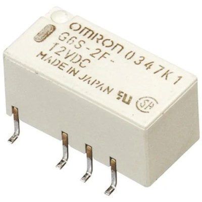 Omron Surface Signal Relay 24V DC Coil, 2A Switching Current, DPDT Contact Configuration G6S-2F DC24