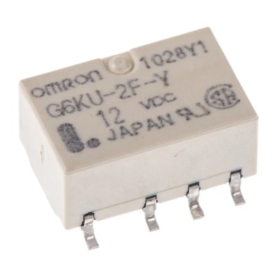 Omron Surface Signal Relay 12V DC Coil 1A DPDT G6KU-2F-Y DC12