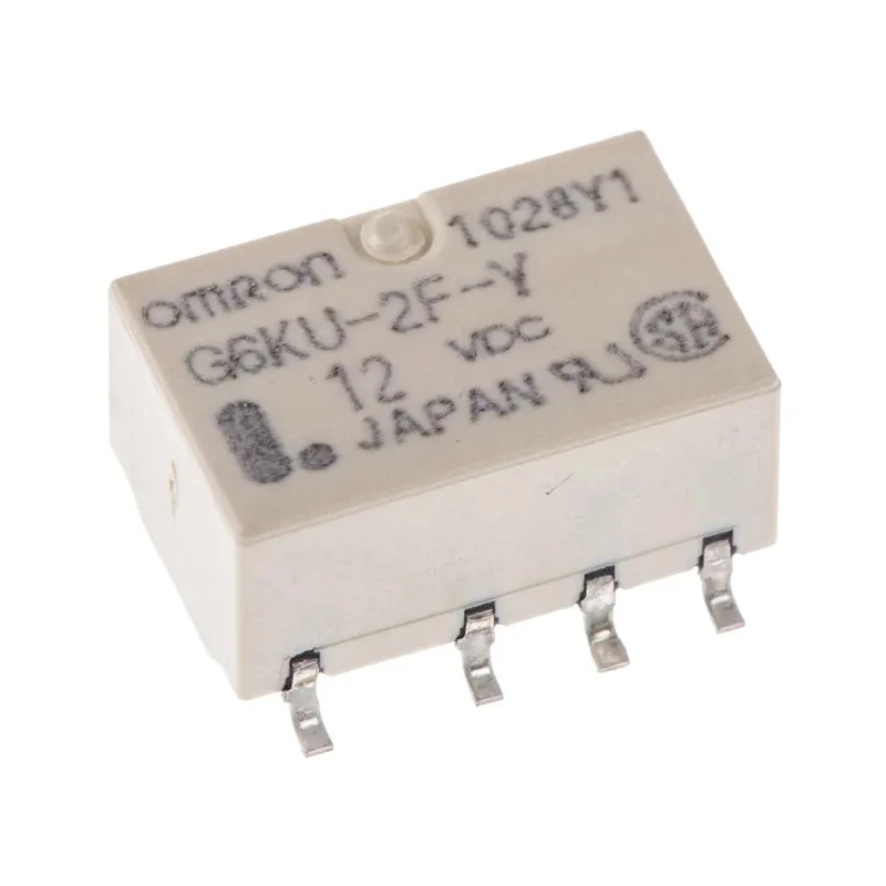 Omron Surface Signal Relay 12V DC Coil 1A DPDT G6KU-2F-Y DC12