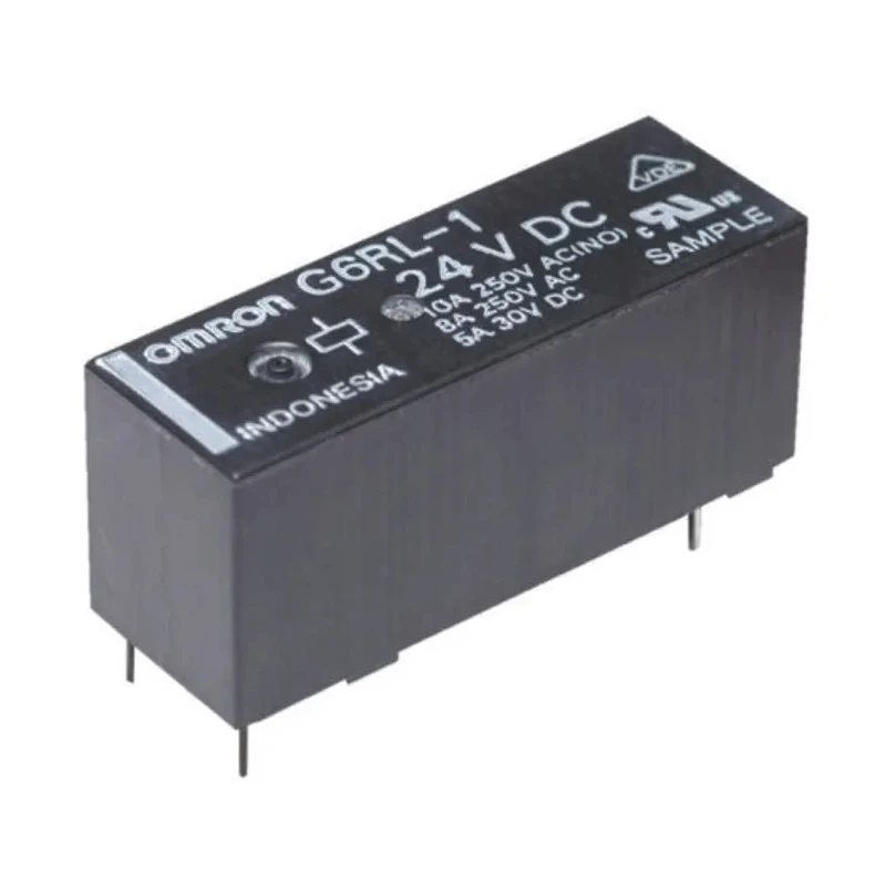 Omron Power Relay PCB Mount 24V DC Coil 10A Switching SPDT G6RL-1-ASI DC24