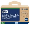 Tork Industrial Heavy-Duty Wiping Roll Paper Towel 324 x 385 mm, 3 Ply, 200 Sheets 130083