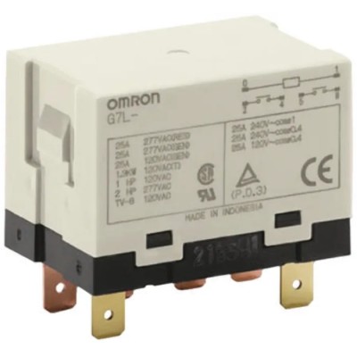 Omron Panel Power Relay 48V DC Coil 25A Switching Current DPST G7L-2A-T 48DC