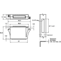Southco Bright Steel Magnetic Catch 27.9mm Length Maximum Force 8N 02-10-201-10
