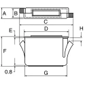 Southco Bright Steel Magnetic Catch 27.9mm Length Maximum Force 8N 02-10-201-10