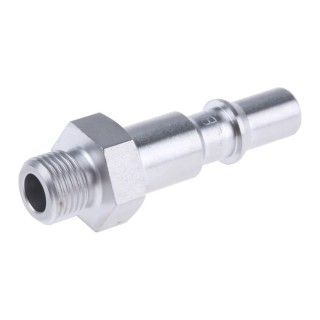 Staubli ? Fluid Connectors Stainless Steel Safety Quick Connect Coupling 1/8 in Male G RBE 06.6150