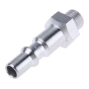 Staubli ? Fluid Connectors Stainless Steel Safety Quick Connect Coupling 1/8 in Male G RBE 06.6150