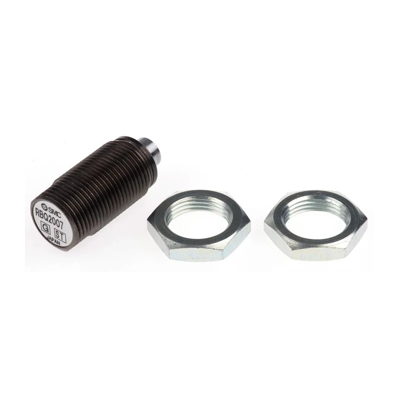 SMC Shock Absorber RBQ2007, 37.5 mm Body Length, 44.5 mm Overall Length, M20 x 1.5 Thread Size RBQ2007