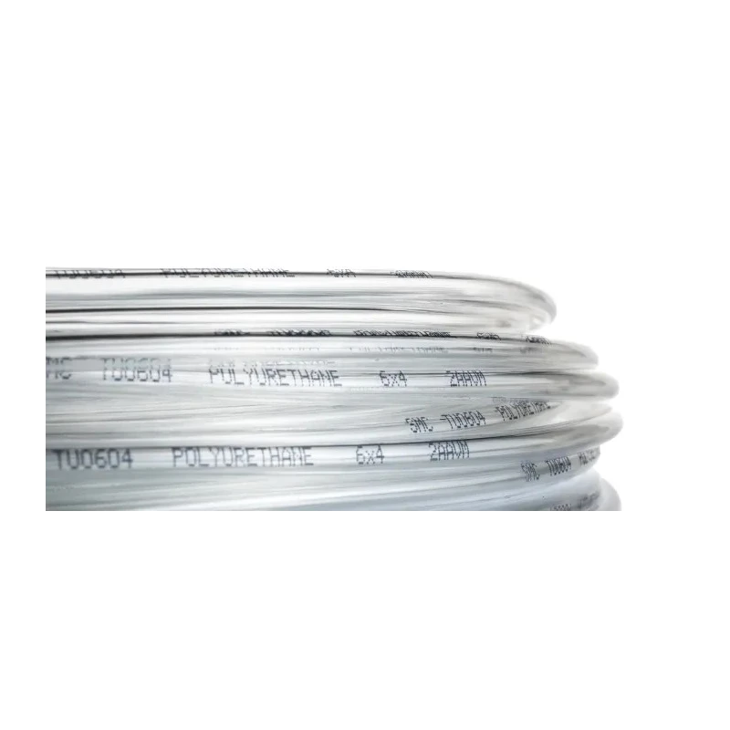 SMC Compressed Air Pipe Clear Polyurethane 6 mm Outside Diameter 4 mm Inside Diameter 20 m Length TU0604C-20