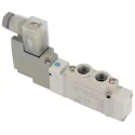 SMC Pneumatic Solenoid Valve 5/2 Solenoid G 1/8 Port Die Cast Aluminium 24V DC SY5120-5DZ-01F-Q