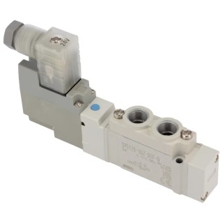 SMC Pneumatic Solenoid Valve 5/2 Solenoid G 1/8 Port Die Cast Aluminium 24V DC SY5120-5DZ-01F-Q