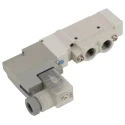 SMC Pneumatic Solenoid Valve 5/2 Solenoid G 1/8 Port Die Cast Aluminium 24V DC SY5120-5DZ-01F-Q