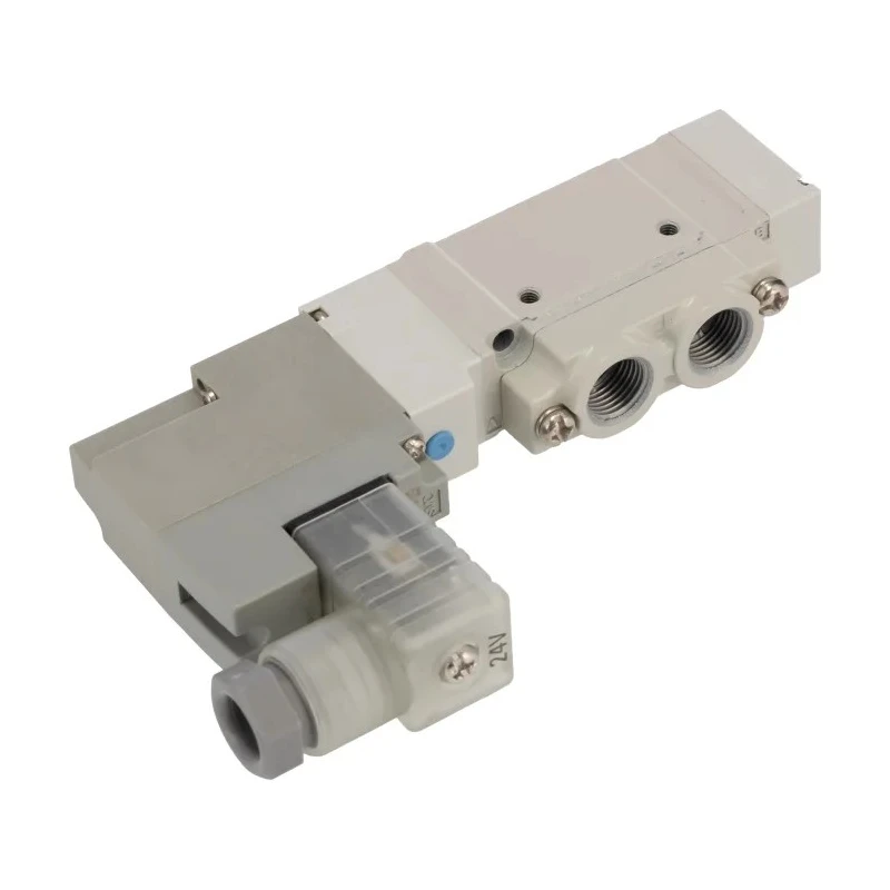 SMC Pneumatic Solenoid Valve 5/2 Solenoid G 1/8 Port Die Cast Aluminium 24V DC SY5120-5DZ-01F-Q