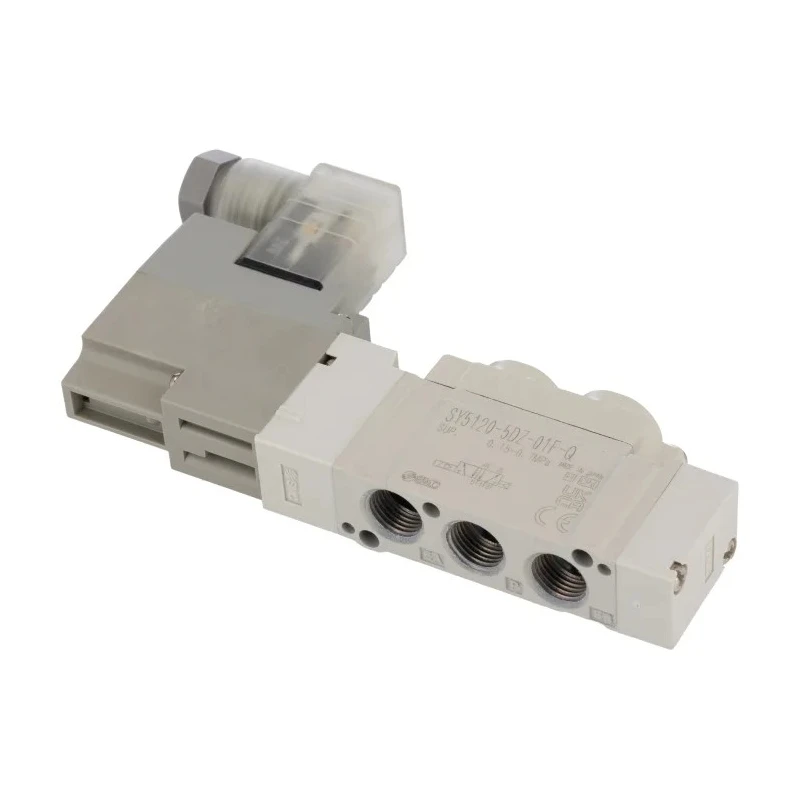 SMC Pneumatic Solenoid Valve 5/2 Solenoid G 1/8 Port Die Cast Aluminium 24V DC SY5120-5DZ-01F-Q
