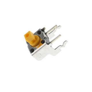 Omron Tactile Switch Yellow Plunger SPST-NO 50mA 24V dc Through Hole B3F-3152