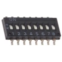 Omron Ultra Low Profile Half Pitch Surface Mount Slide Rotary Coded DIP Switch A6H-8101
