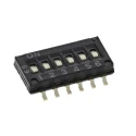 Omron Rotary Coded DIP Switch Surface Mount Slide Actuator Low Profile 1.55mm A6H-6101