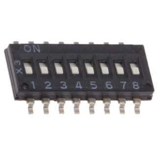 Omron Rotary Coded Slide DIP Switch Ultra Low Profile Half Pitch Surface Mount A6H-8101