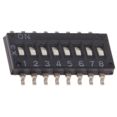 Omron Rotary Coded Slide DIP Switch Ultra Low Profile Half Pitch Surface Mount A6H-8101