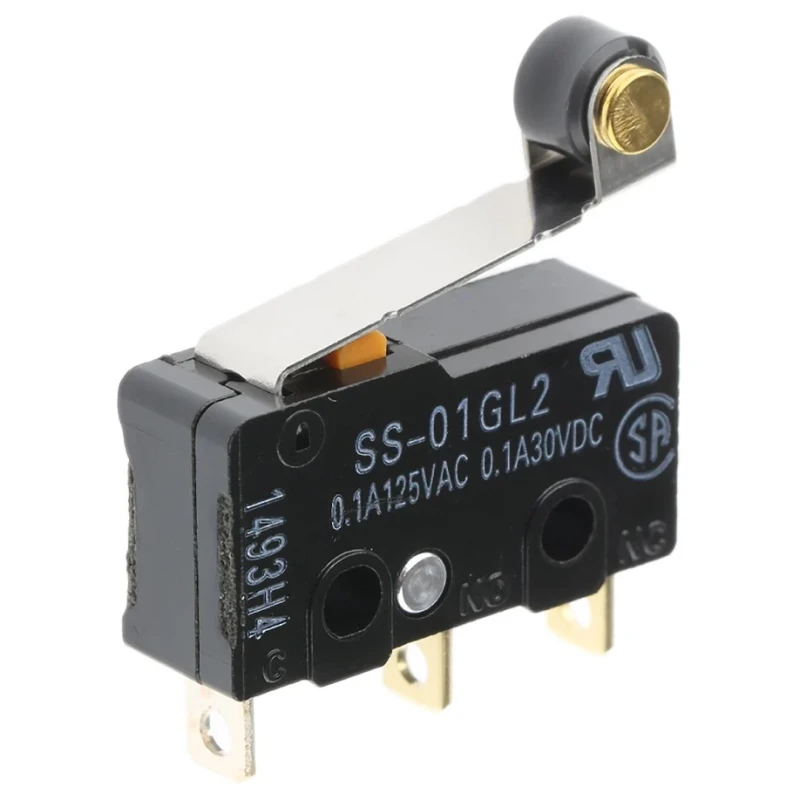 Omron Aratas Roller Lever Micro Switch, Solder Terminal, 100mA, 250 V ac, 30 V dc, SPDT, IP40 SS-01GL2