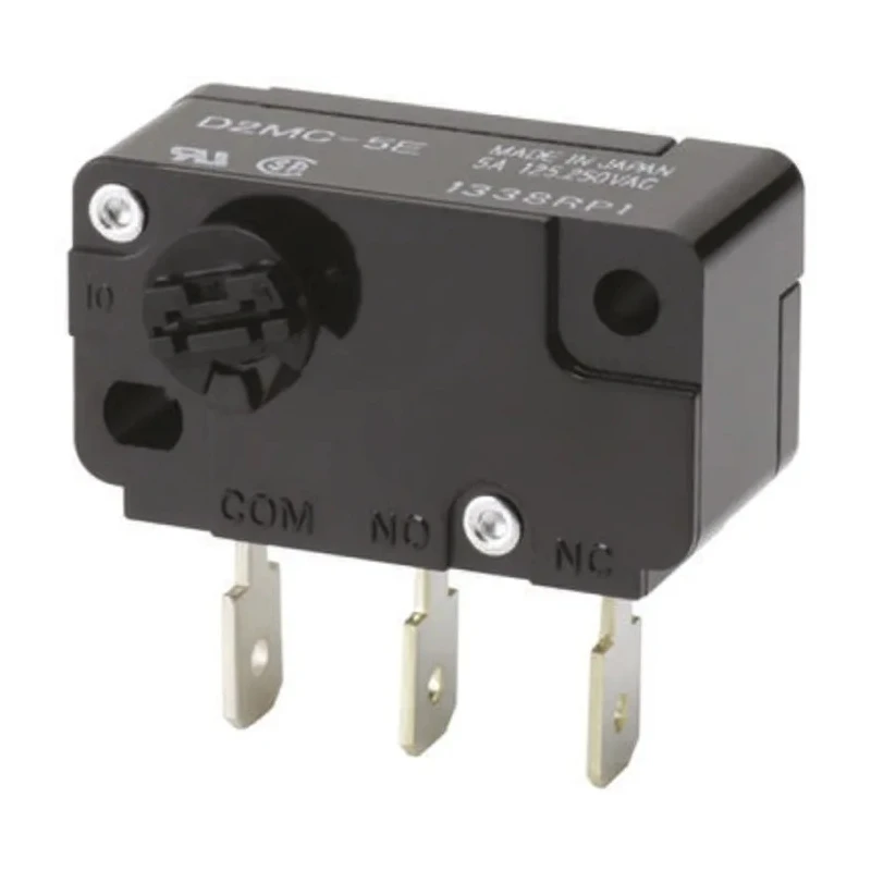 Omron Rotary Micro Switch, Tab Terminal, 500mA Current, 250 V AC, 30 V DC, SPDT Contact Configuration, IP40 Rated D2MC-01EL