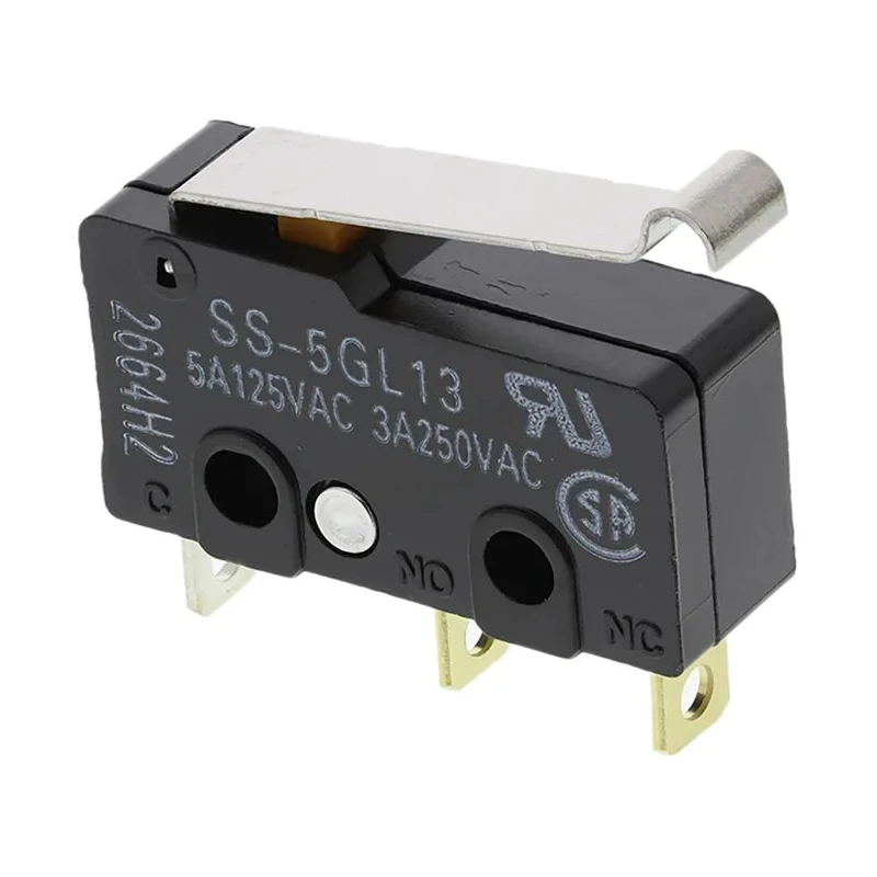 Omron Subminiature Basic Micro Switch 5A with Two Split Springs SS-5GL13