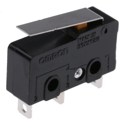Omron Subminiature Hinge Lever Micro Switch Solder Terminal 10.1A, 250V AC, SPDT, IP40 SS-10GL