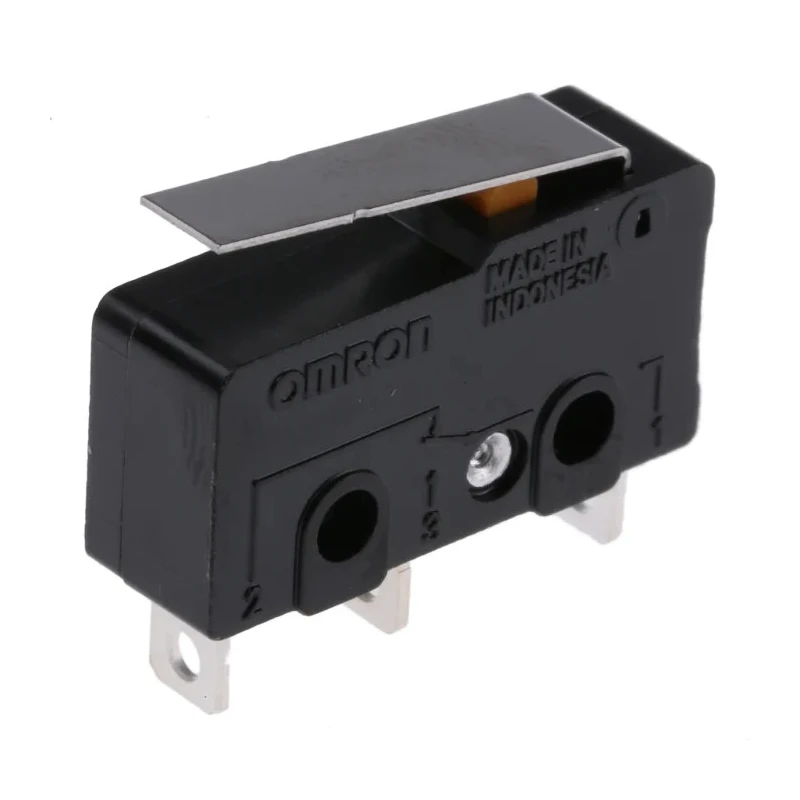 Omron Subminiature Hinge Lever Micro Switch Solder Terminal 10.1A, 250V AC, SPDT, IP40 SS-10GL