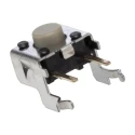 Omron Tactile Switch Plunger SPST 50mA 500V AC 24V DC Grey Actuator 1.6mm Through Hole B3F-3122