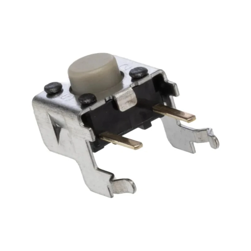 Omron Tactile Switch Plunger SPST 50mA 500V AC 24V DC Grey Actuator 1.6mm Through Hole B3F-3122